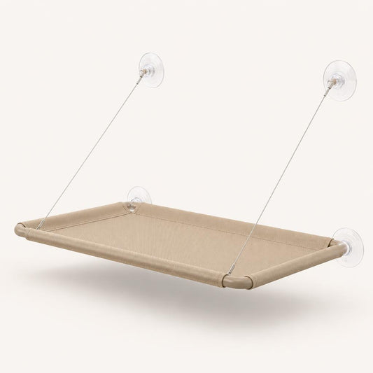 Hamaca colgante para gatos color khaki, vista de producto